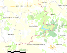 Mapa obce Saint-Maigrin