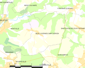 Poziția localității Bosc-Guérard-Saint-Adrien
