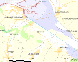 Mapa obce Boismont