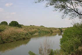 O rio Grande entre Matamoros e Brownsville (Texas)