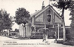 SAINT-ROMAIN-DE-COLBOSC - Le Tramway au Dépôt