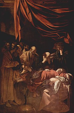 Caravaggio – Jungfruns död.