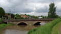 Brücke über den Seenbach (bei Hochwasser 2013)