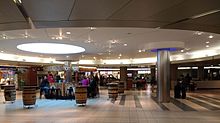 Interior of the terminal Nashville International Airport restaurants.jpg