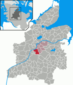 Poziția Osterrönfeld pe harta districtului Rendsburg-Eckernförde