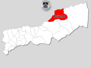 Localização no município de Ponte da Barca