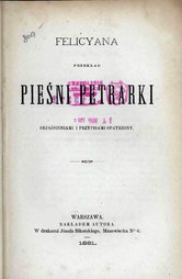 Francesco Petrarca Pieśni Petrarki