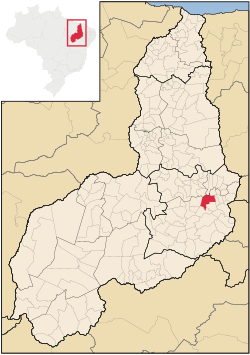 Localização de Jaicós no Piauí