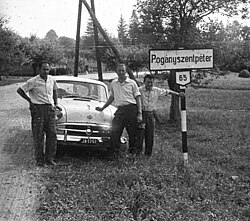 A község északi határa (1962)