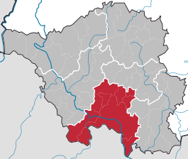 Beliggenhed af Regionalverband Saarbrücken i Saarland