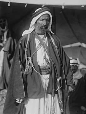 Второй визит сэра Герберта Самуэля в Трансиорданию и т. Д. Уди Абу Тай, знаменитый бедуинский шейх. LOC matpc.02315.jpg