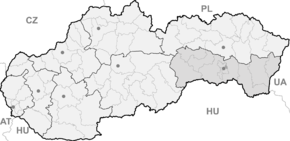 Poziția localității Košice III