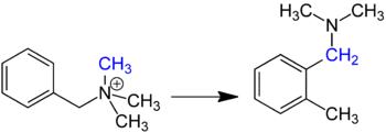 Reaktionsschema Sommelet-Hauser-Umlagerung