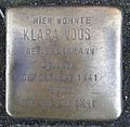 Stolperstein für Klara Voos (Wilhelmstraße 55)