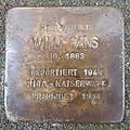 Stolperstein für Willi Gans