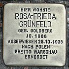 Stolperstein für Rosa-Frieda Grünfeld