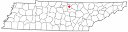 Location of Gainesboro, Tennessee
