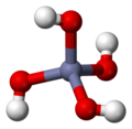 tetraedisch: Tetrahydroxidozinkat(II), [Zn(OH)4]2−