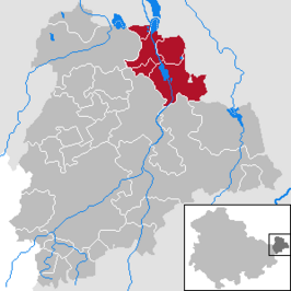 Kaart van Verwaltungsgemeinschaft Pleißenaue