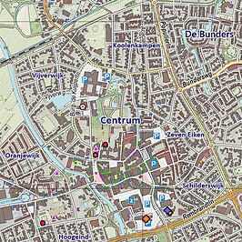 Kaart van Veghel-Centrum