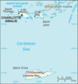 Map of the US Virgin Islands