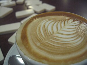 Photo of a latte from Espresso Vivace in Seattle.