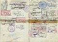 World War II Spanish official passport issued in late 1944 and used during the last six months of the war by an official being sent to Berlin