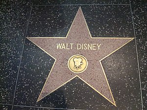 This photo depicts Walter Elias Disney's star ...