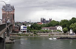 Jembatan Nibelungen diatas Rhine di Worms