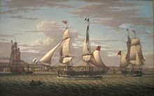 Ships off Greenock, Scotland (1813) by Robert Salmon 'Ships off Greenock, Scotland' by Robert Salmon, Cincinnati Art Museum.JPG