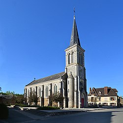 The church in Ménil-Hermei