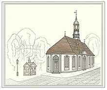 Литовская (Земельная) церковь, рисунок.