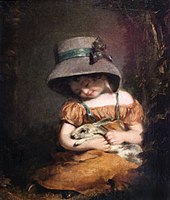 Dívka s králíkem, 1800, Städelsches Kunstinstitut