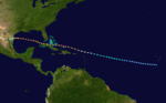 1933 Atlantic hurricane 10 track.png