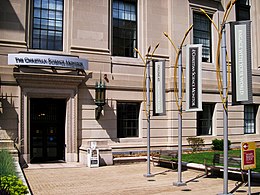 The global headquarters of The Christian Science Monitor on Massachusetts Avenue in Boston 2006 ChristianScienceMonitor building Boston 2594437787.jpg