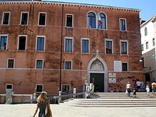 Italian Agency of Revenue building in Venice 7389 - Venezia - Campo Sant'Angelo - Ingresso ex convento S. Stefano - Foto Giovanni Dall'Orto, 11-Aug-2008.jpg