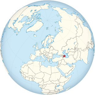 Azerbaijan on the globe (Europe centered).svg