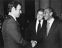 Biden (left) and Frank Church (middle) with president of Egypt Anwar el-Sadat after signing the Egypt-Israel peace treaty, 1979 Biden-Church-Sadat.jpg