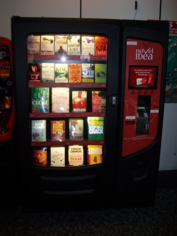 Book vending machine at Gatwick Airport, Londo...