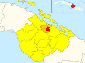 Sola (Red) in Sierra de Cubitas (Orange) in Camagüey (Yellow)