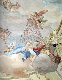 Cedini, affresco di Venere e Marte in palazzo Emo Capodilista, Padova