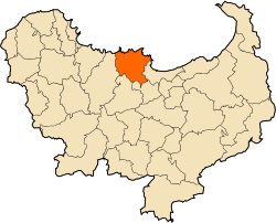 Localização da cidade dentro da província de Skikda