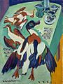 Stillleben mit Ente und Schnepfen, Ernst Ludwig Kirchner (zwischen 1912 und 1920)[18]