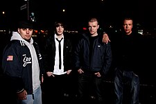 The artist of Selfmade Records in 2009: Favorite, Casper, Shiml and Kollegah
