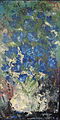 Blue flowers, cream vase, acrylic on canvas, 2007