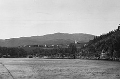 View of the village. The church was built in 1863.