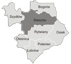 Location of Gmina Staszów