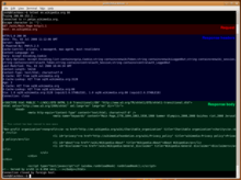 An HTTP/1.1 request made using telnet. The request message, response header section, and response body are highlighted. Http request telnet ubuntu.png