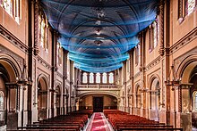 Interior de la Iglesia Jesuitas Valencia hacia el coro