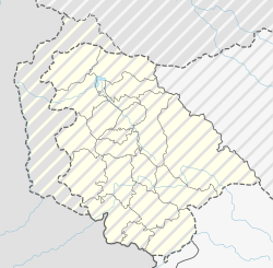 Срінаґар. Карта розташування: Джамму і Кашмір